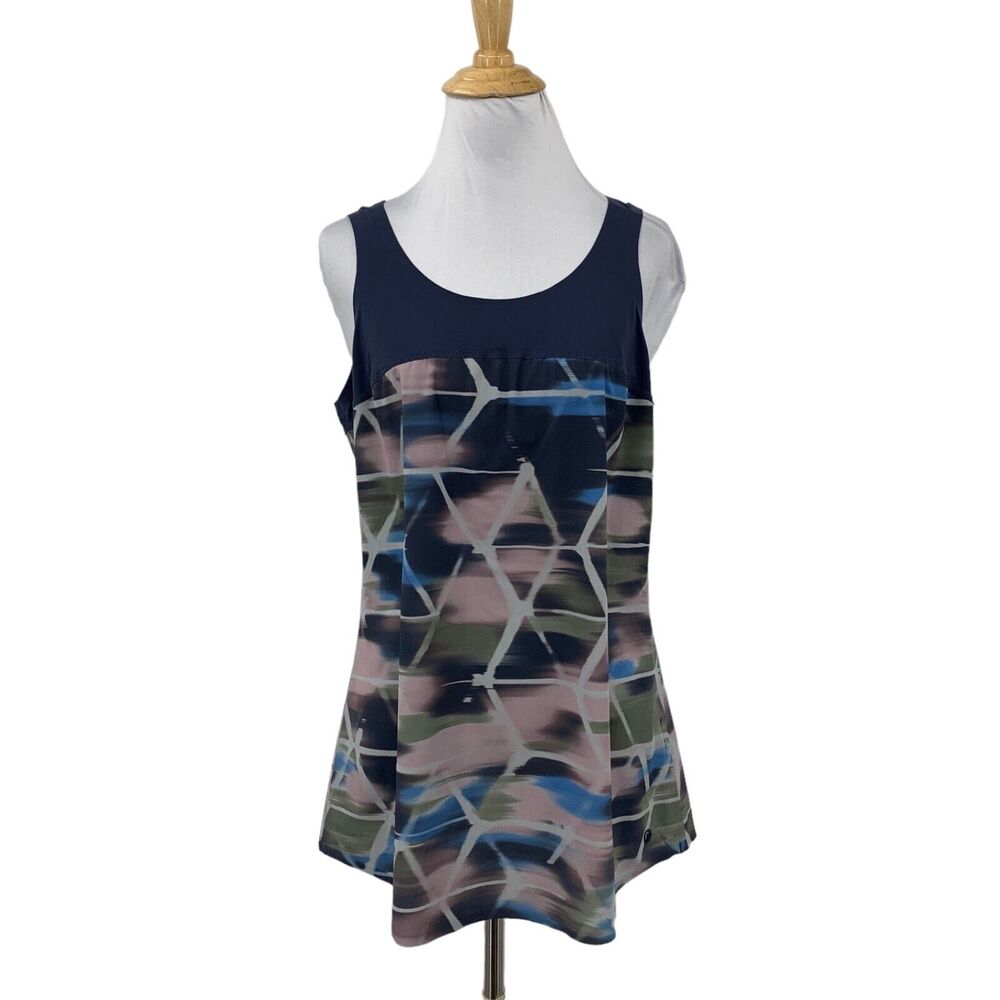 Brooks Tank Top Womens M‎ Medium Multi Pure Project Split Back Workout Wicking